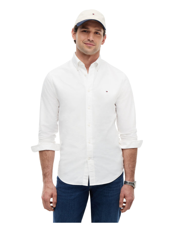 TOMMY HILFIGER Solid Heritage Oxford Rf Shirt Opthic White - image 2