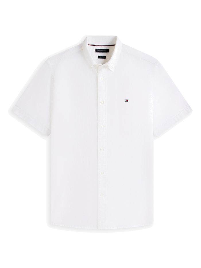 TOMMY HILFIGER Core Flex Poplin Solid S/S Shirt Optic White