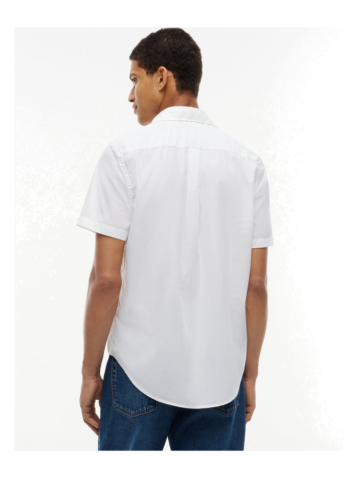TOMMY HILFIGER Core Flex Poplin Solid S/S Shirt Optic White - image 5