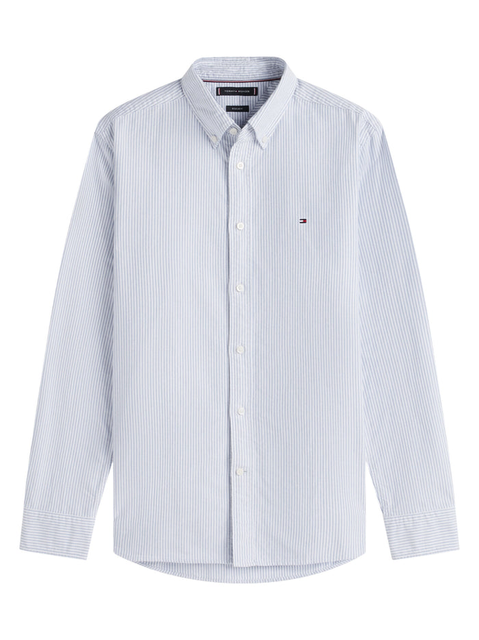 TOMMY HILFIGER Heritage Oxford Stripe Rf Shirt Shirt Blue / White