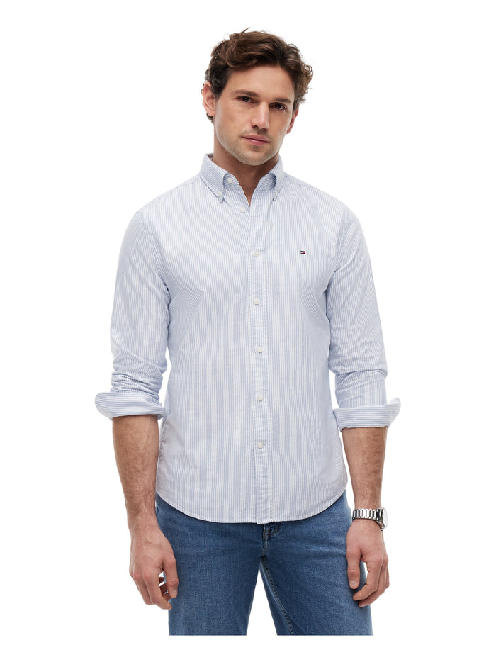 TOMMY HILFIGER Heritage Oxford Stripe Rf Shirt Shirt Blue / White - image 2