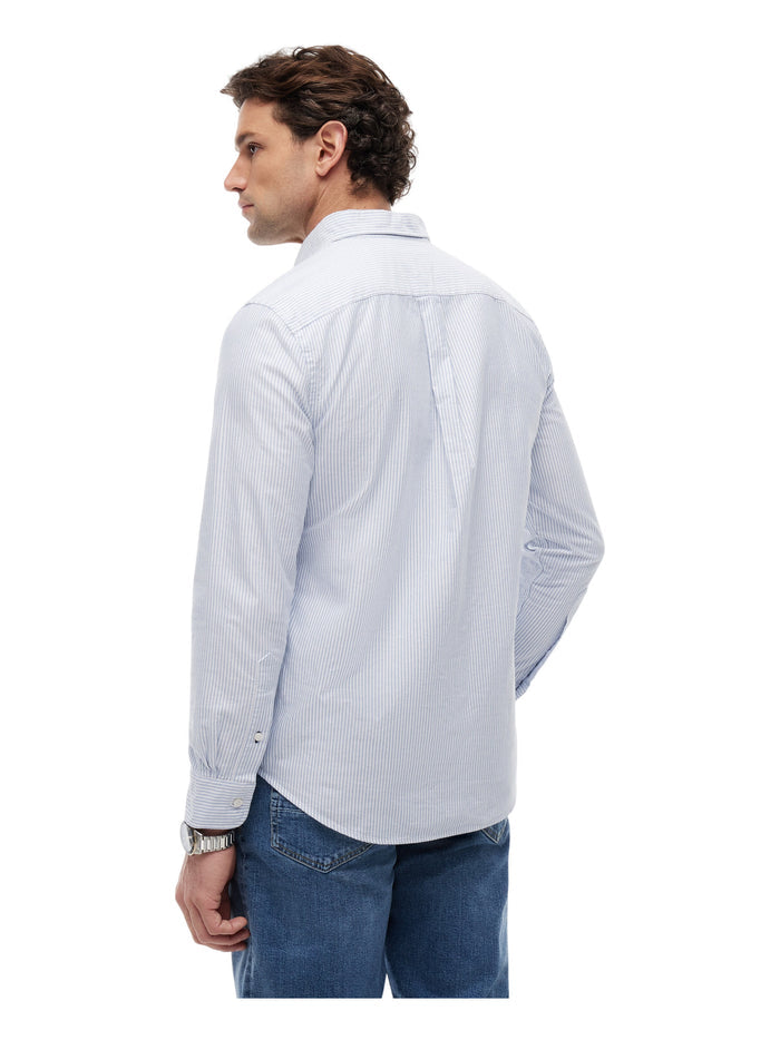 TOMMY HILFIGER Heritage Oxford Stripe Rf Shirt Shirt Blue / White - image 5
