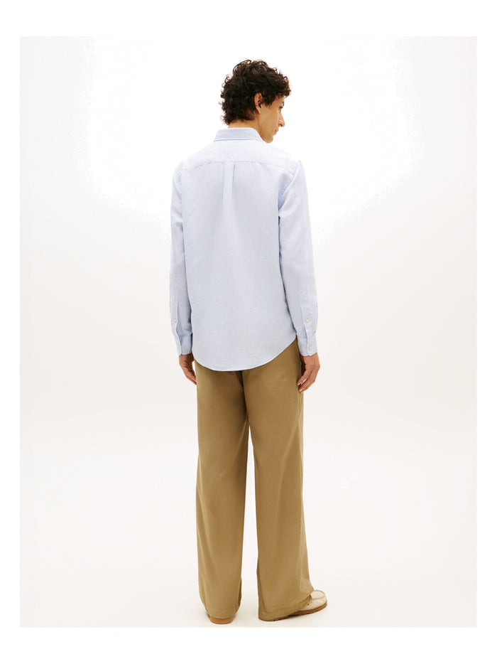 TOMMY HILFIGER Linen Blend Dobby Rf Shirt Sweet Blue - image 5