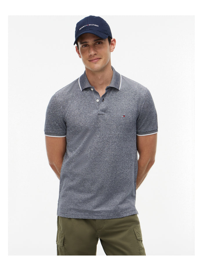 TOMMY HILFIGER Cotton Linen Pique Reg Polo Desert Sky - image 2