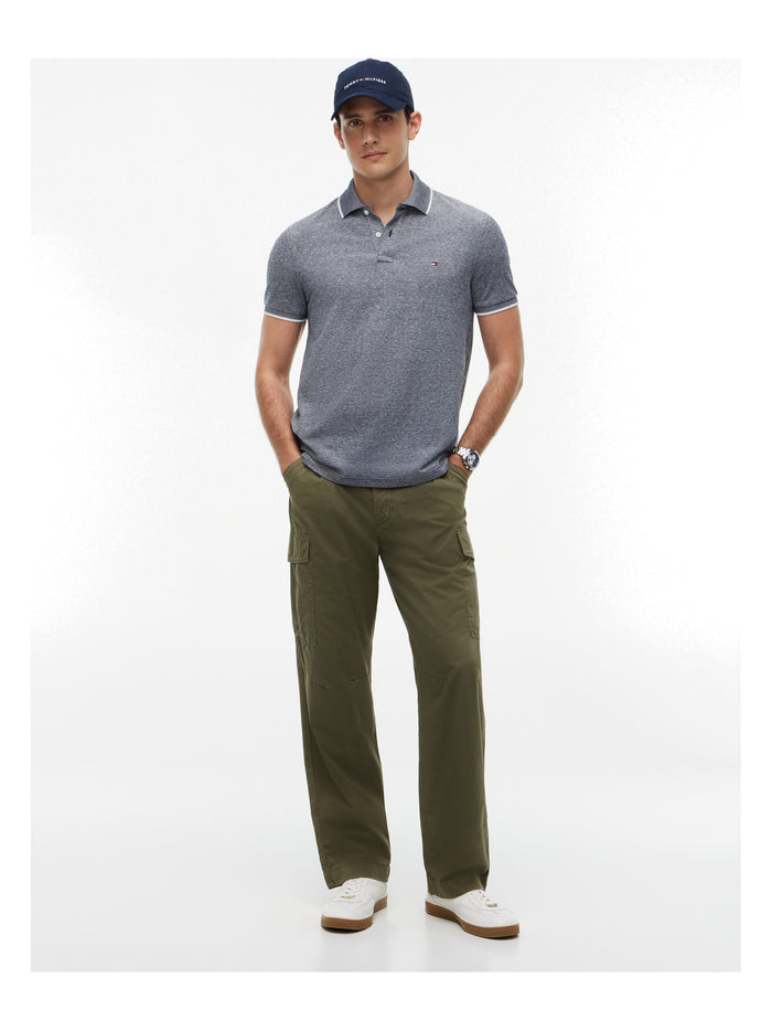 TOMMY HILFIGER Cotton Linen Pique Reg Polo Desert Sky - image 3