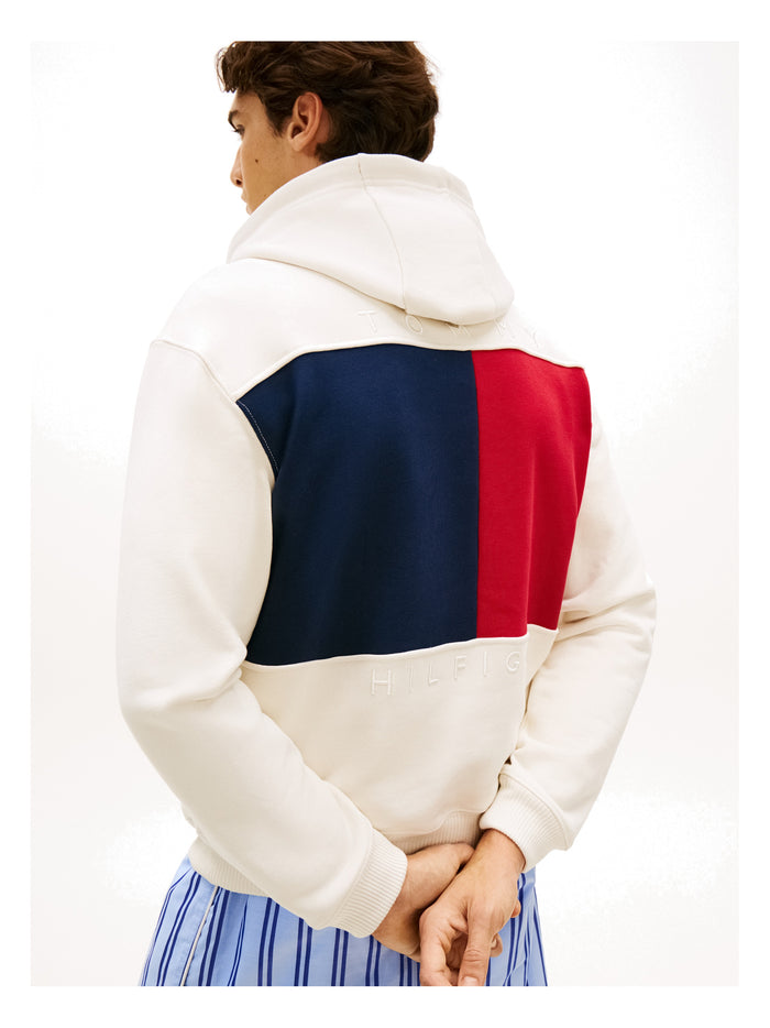 TOMMY HILFIGER Flag Hoody Ivory Petal - image 3