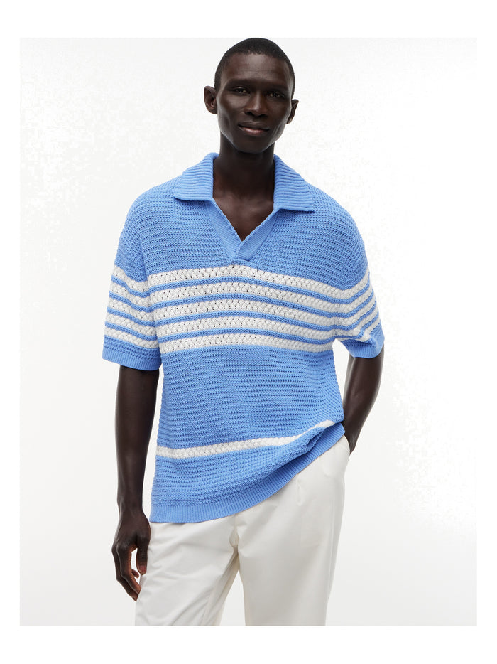 TOMMY HILFIGER T1 Ss Jonny Collar Rugby Bluebell - image 2