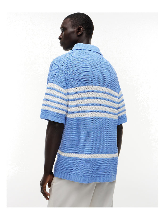 TOMMY HILFIGER T1 Ss Jonny Collar Rugby Bluebell - image 5