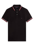 TOMMY HILFIGER Tipped Slim Fit Polo Black