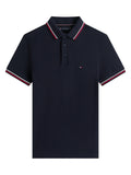 TOMMY HILFIGER Tipped Slim Fit Polo Desert Sky
