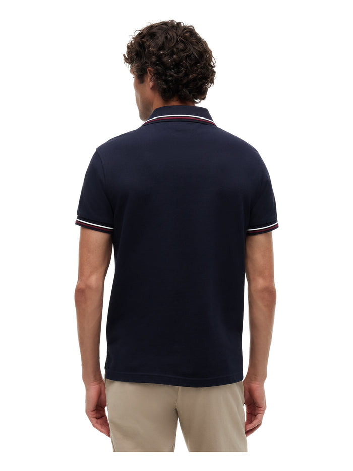 TOMMY HILFIGER Tipped Slim Fit Polo Desert Sky - image 5