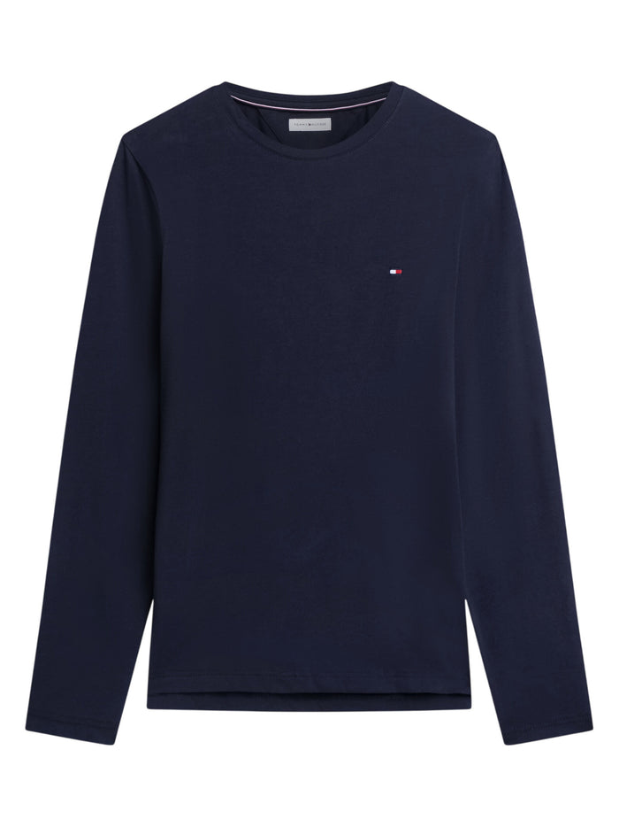 TOMMY HILFIGER Stretch Slim Fit Long Sleeve Tee Desert Sky - image 9