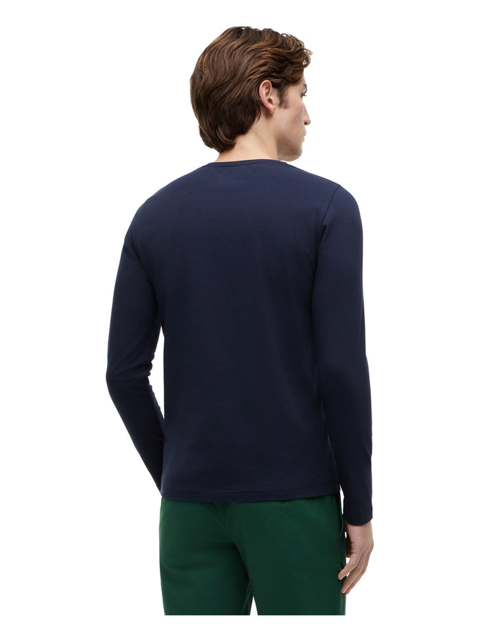 TOMMY HILFIGER Stretch Slim Fit Long Sleeve Tee Desert Sky - image 6