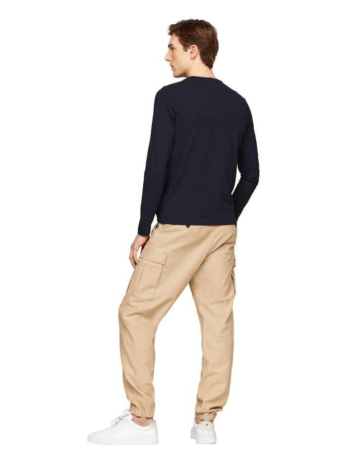 TOMMY HILFIGER Stretch Slim Fit Long Sleeve Tee Desert Sky - image 7