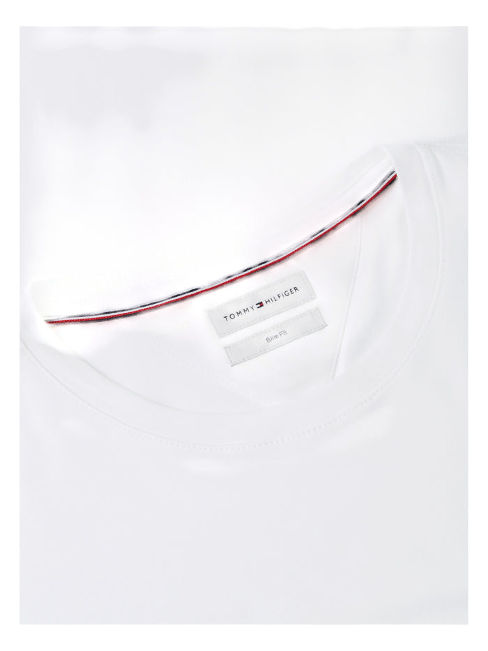 TOMMY HILFIGER Stretch Slim Fit Long Sleeve Tee White
