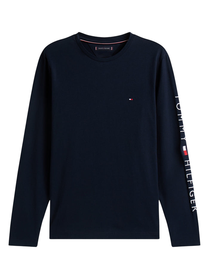 TOMMY HILFIGER Tommy Logo Long Sleeve Tee Desert Sky