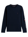TOMMY HILFIGER Tommy Logo Long Sleeve Tee Desert Sky
