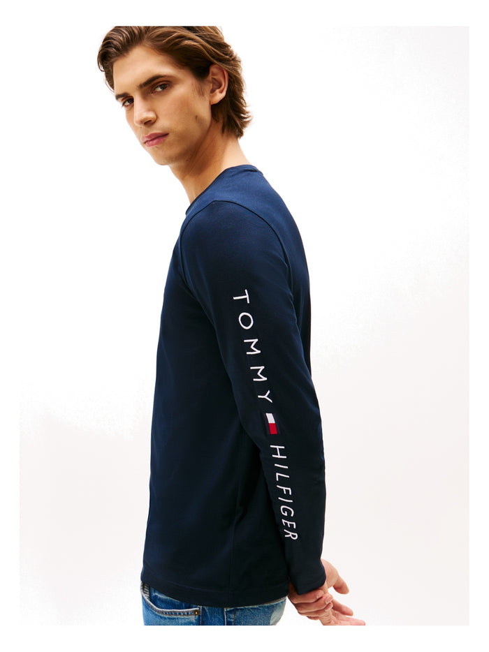 TOMMY HILFIGER Tommy Logo Long Sleeve Tee Desert Sky - image 3