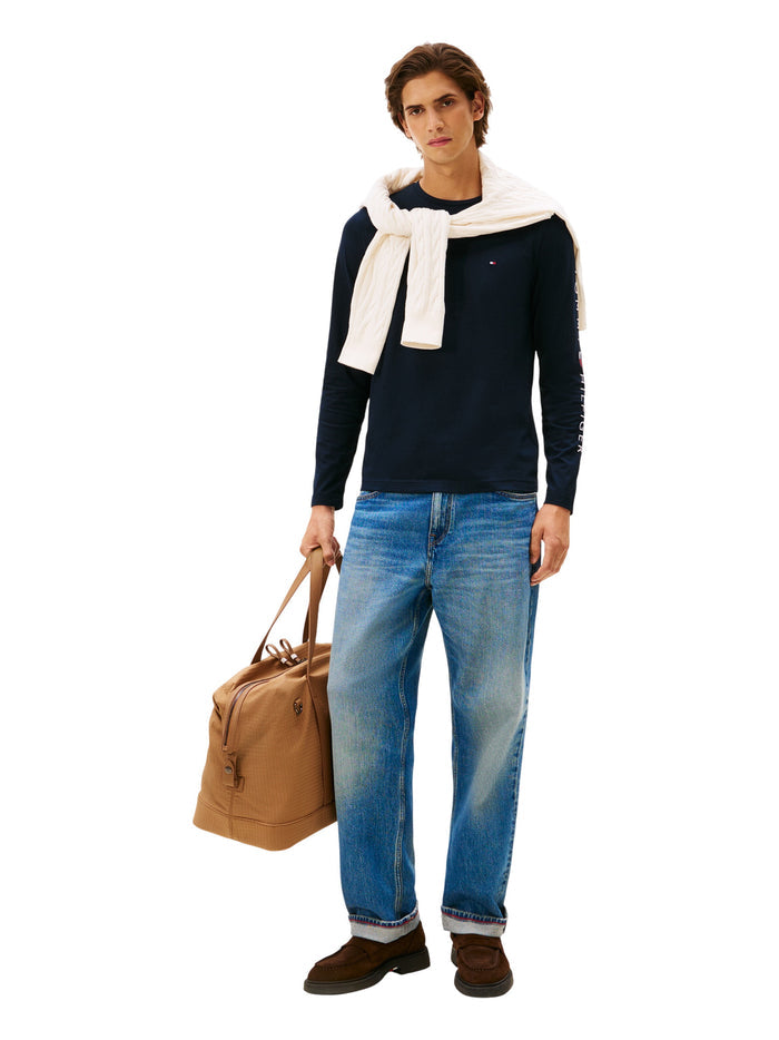 TOMMY HILFIGER Tommy Logo Long Sleeve Tee Desert Sky - image 4