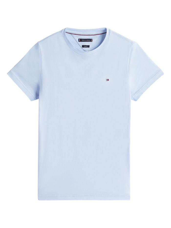 TOMMY HILFIGER Stretch Slim Fit Tee Breezy Blue - image 6