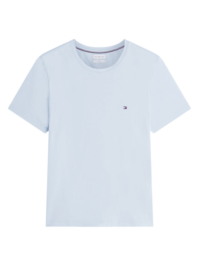 TOMMY HILFIGER Stretch Slim Fit Tee Breezy Blue - image 7