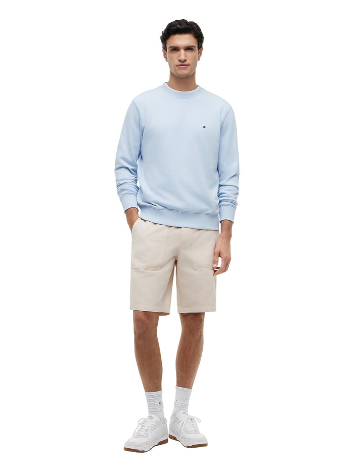 TOMMY HILFIGER Essential Terry Crewneck Breezy Blue - image 3