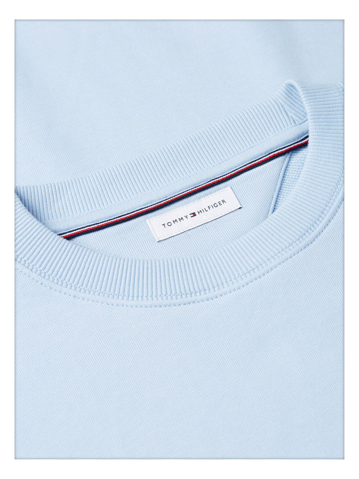 TOMMY HILFIGER Essential Terry Crewneck Breezy Blue