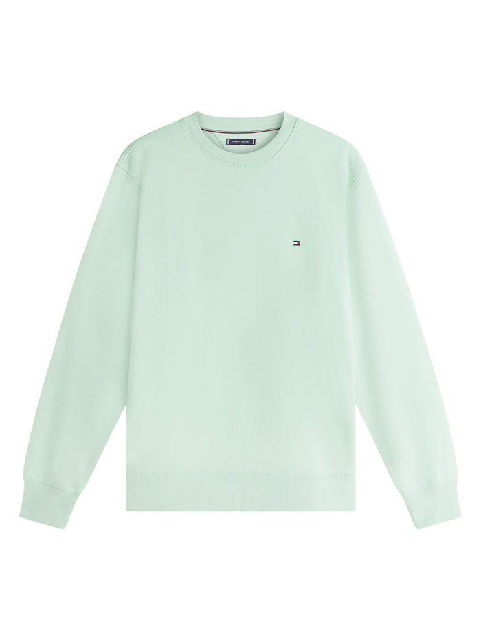 TOMMY HILFIGER Essential Terry Crewneck Crushed Mint