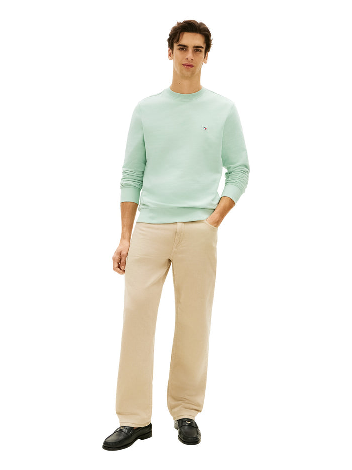 TOMMY HILFIGER Essential Terry Crewneck Crushed Mint - image 4