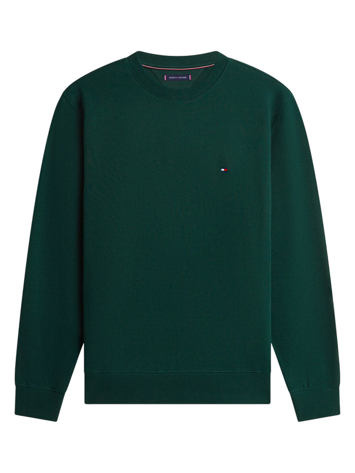 TOMMY HILFIGER Essential Terry Crewneck Nocturnal Green