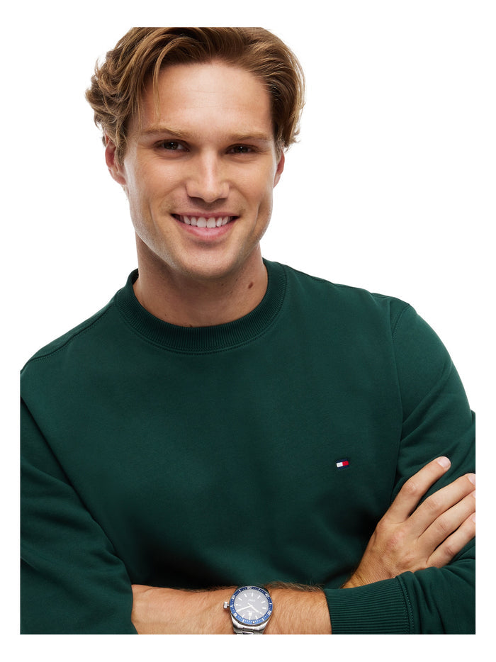 TOMMY HILFIGER Essential Terry Crewneck Nocturnal Green - image 4