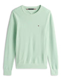 TOMMY HILFIGER Essential Structure Crew Neck Minty Essence Heather