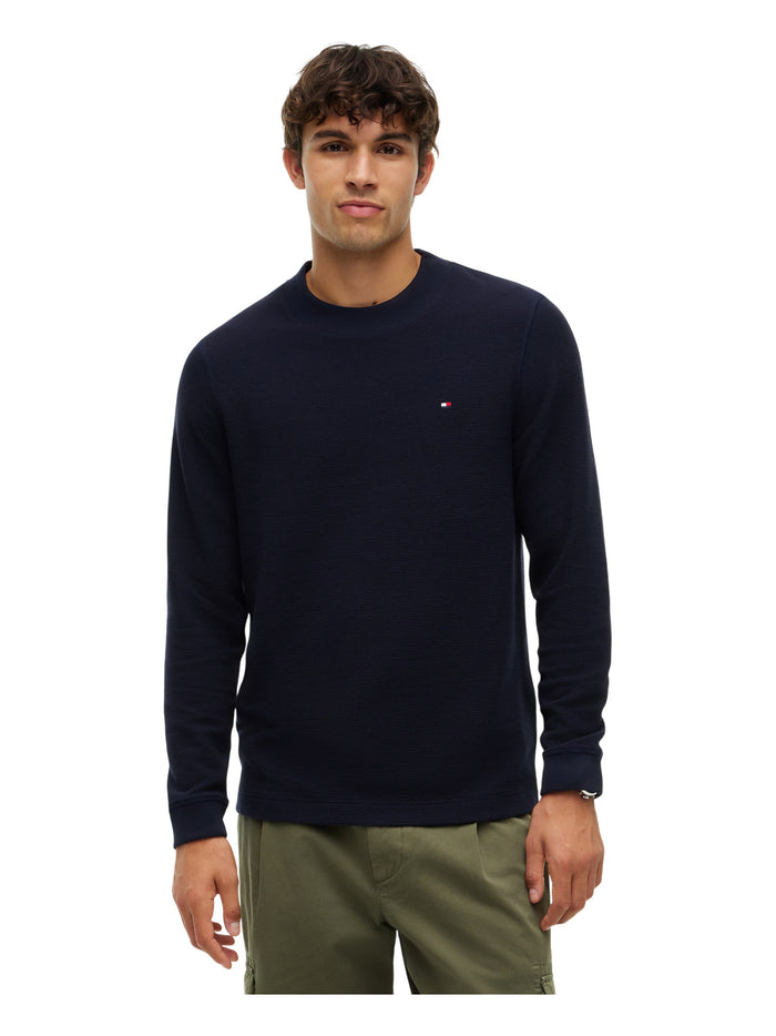 TOMMY HILFIGER Textured Ls Tee Desert Sky - image 2