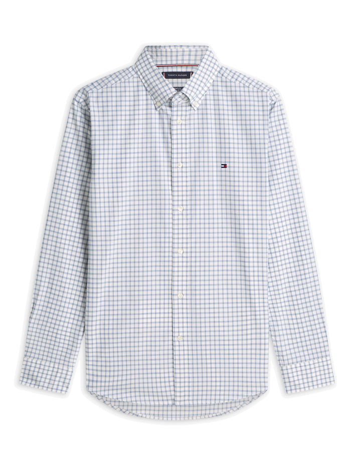 TOMMY HILFIGER Flex Poplin Herit Check Rf Shirt White / Check