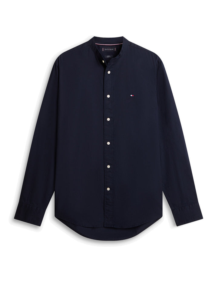 TOMMY HILFIGER Flex Poplin Solid Stand Rf Shirt Desert Sky