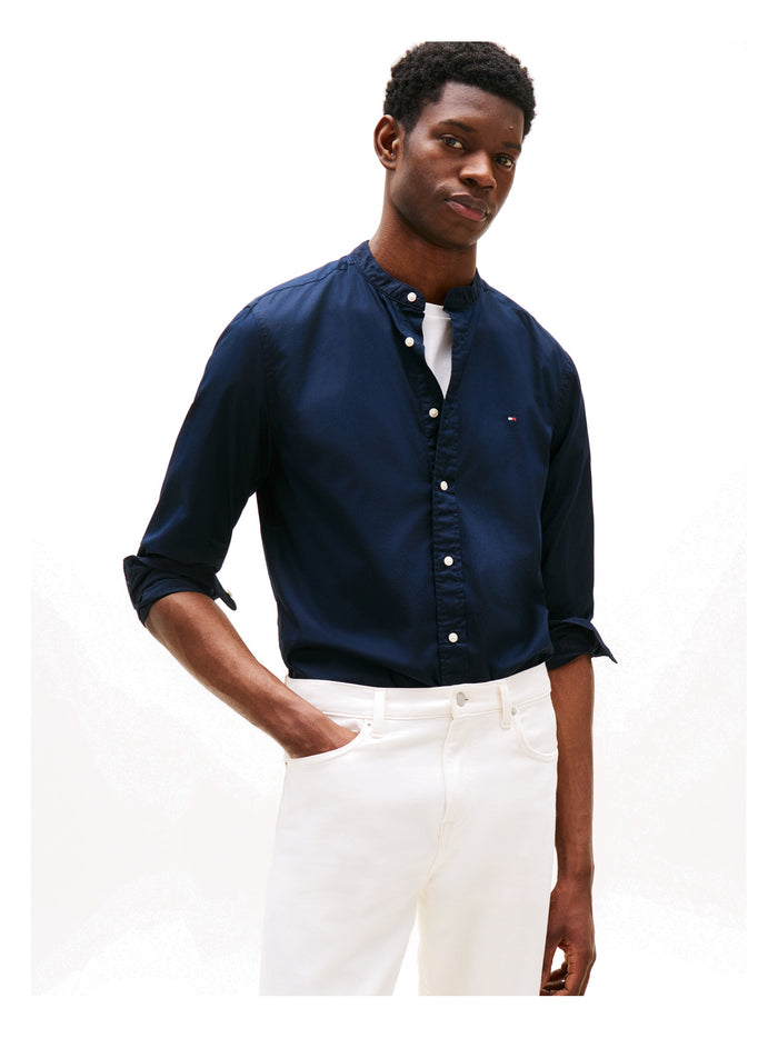 TOMMY HILFIGER Flex Poplin Solid Stand Rf Shirt Desert Sky - image 2