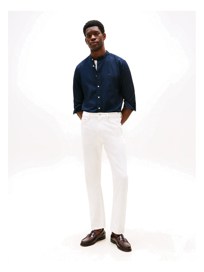 TOMMY HILFIGER Flex Poplin Solid Stand Rf Shirt Desert Sky - image 4