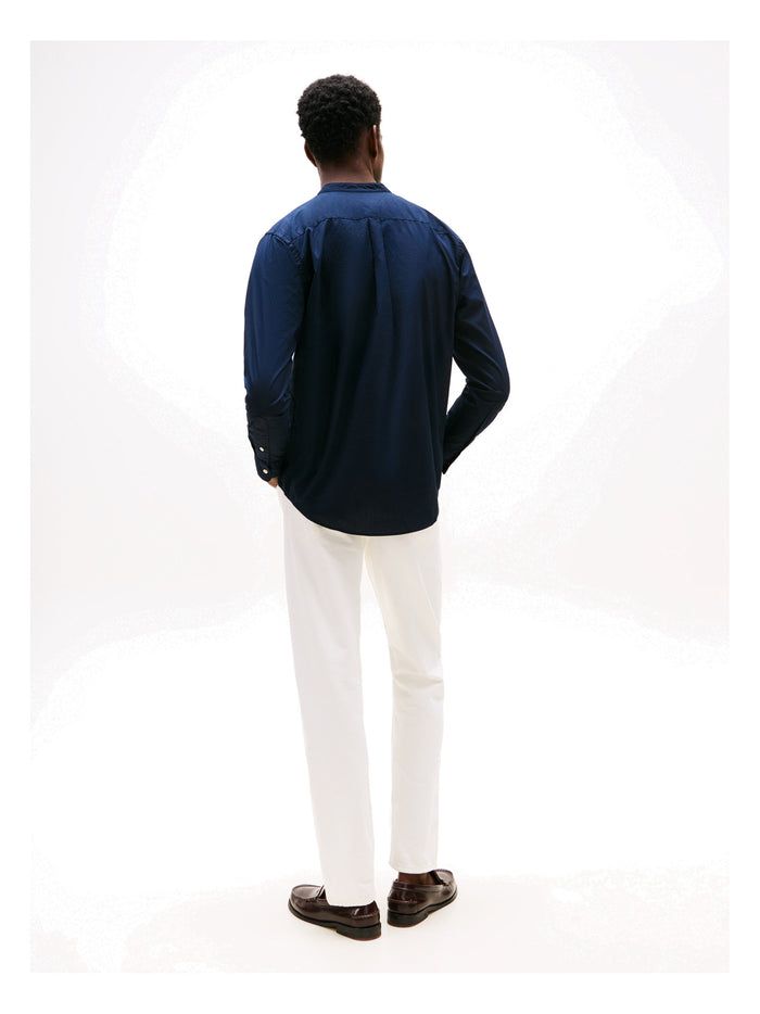 TOMMY HILFIGER Flex Poplin Solid Stand Rf Shirt Desert Sky - image 5