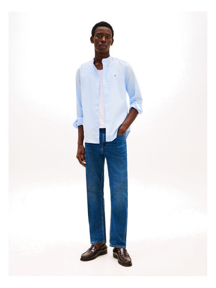 TOMMY HILFIGER Flex Poplin Solid Stand Rf Shirt Sweet Blue - image 4