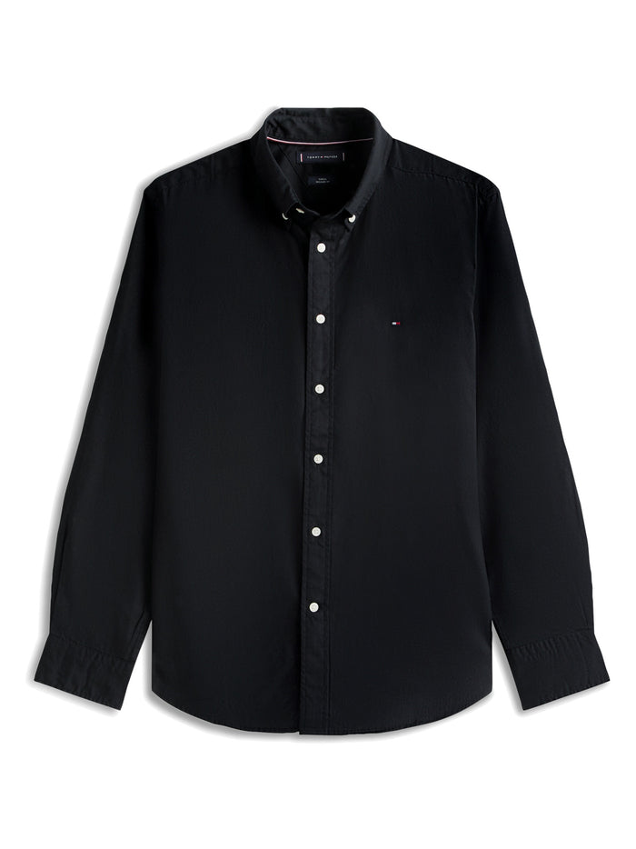 TOMMY HILFIGER Core Flex Poplin Solid Rf Shirt Black