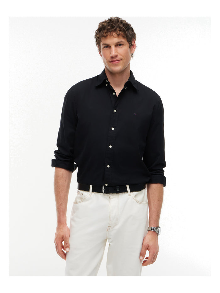 TOMMY HILFIGER Core Flex Poplin Solid Rf Shirt Black - image 2