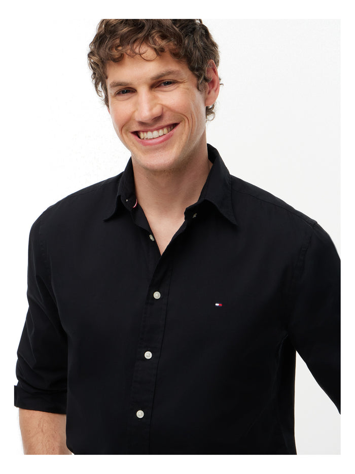 TOMMY HILFIGER Core Flex Poplin Solid Rf Shirt Black - image 4