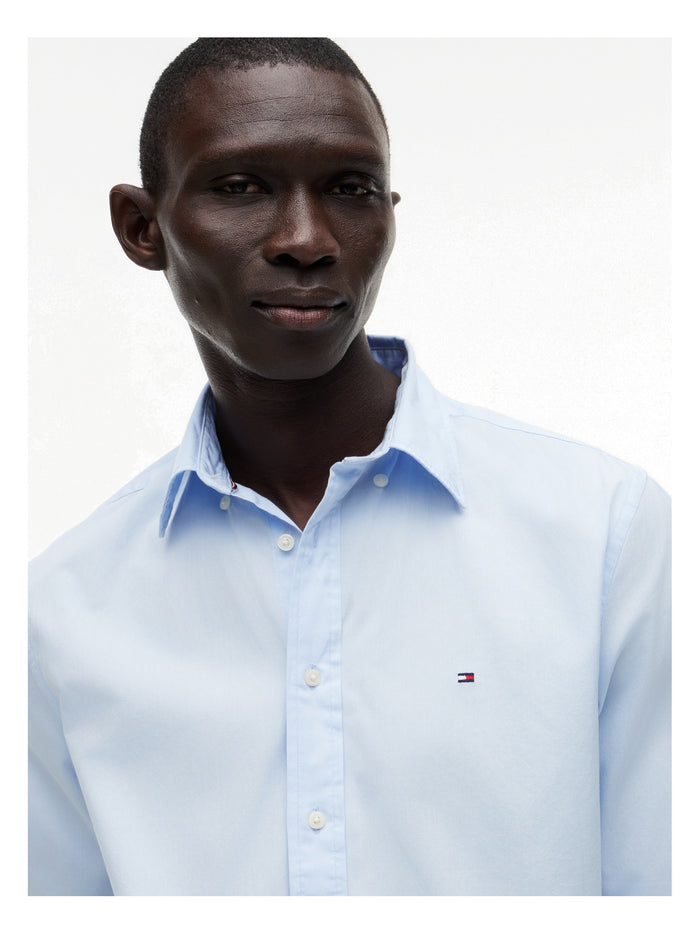 TOMMY HILFIGER Core Flex Poplin Solid Rf Shirt Sweet Blue - image 4