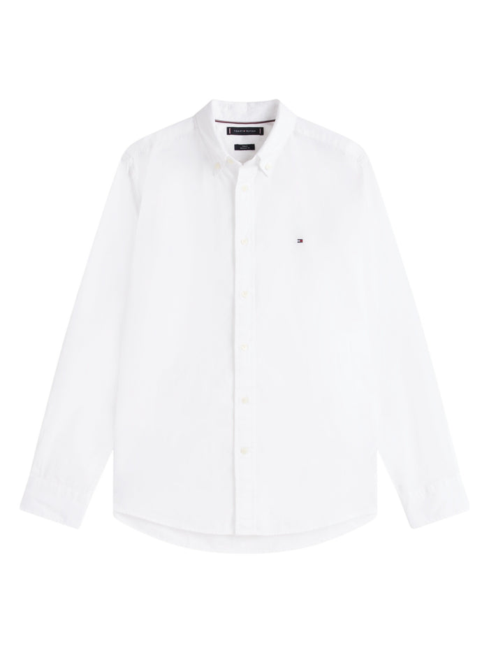 TOMMY HILFIGER Core Flex Poplin Solid Rf Shirt White