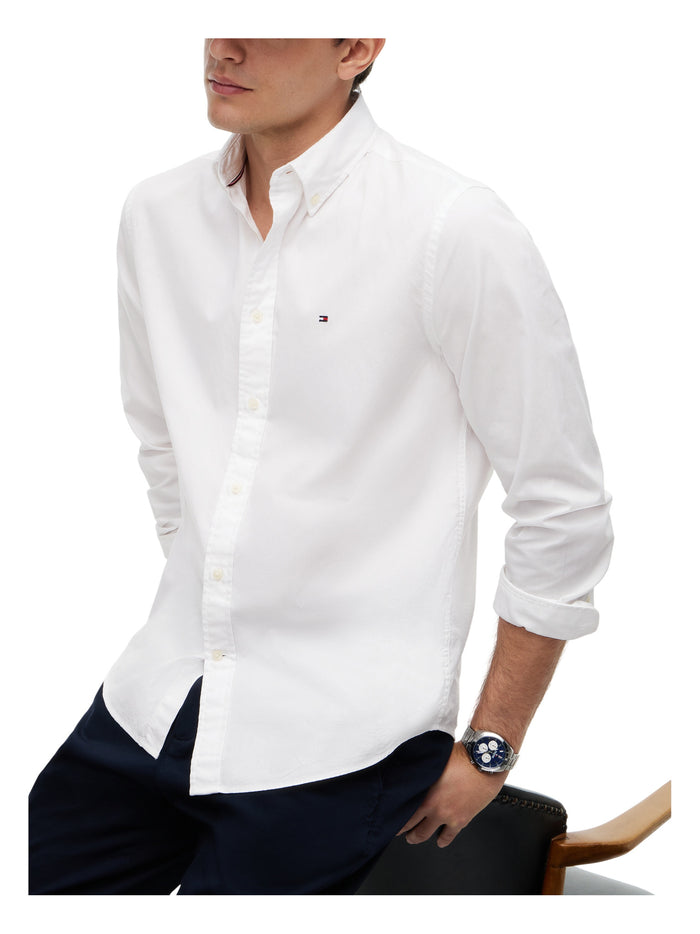 TOMMY HILFIGER Core Flex Poplin Solid Rf Shirt White - image 4