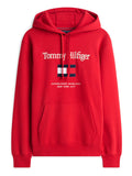 TOMMY HILFIGER Tommy Embro Flag Hoodie Medium Red