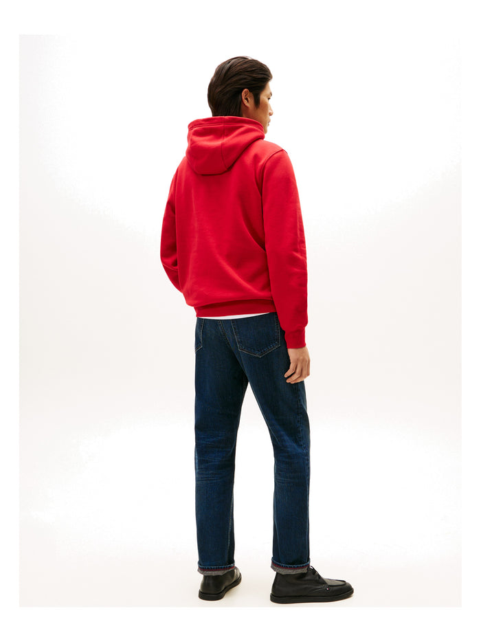 TOMMY HILFIGER Tommy Embro Flag Hoodie Medium Red - image 5