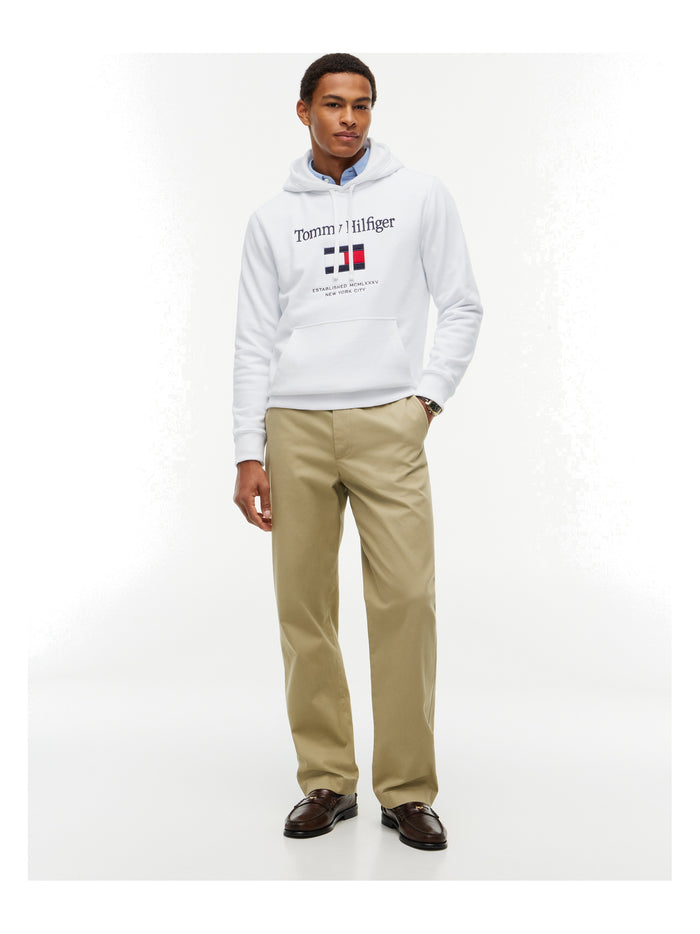TOMMY HILFIGER Tommy Embro Flag Hoodie White - image 3