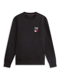 TOMMY HILFIGER Tommy Embro Flag Sweatshirt Black