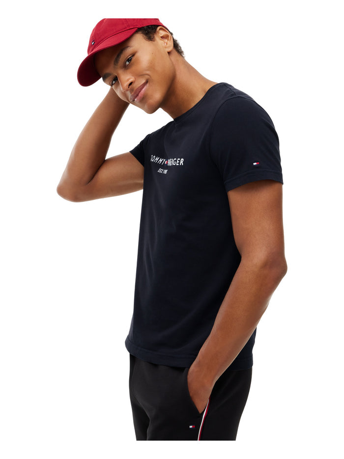 TOMMY HILFIGER Core Tommy Logo Tee Jet Black - image 4